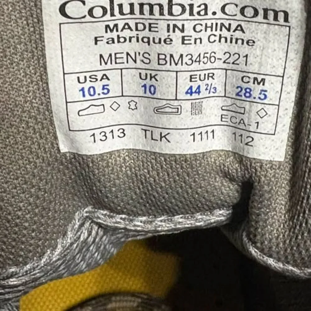Columbia Men's Hiking Boots - US 10.5 / UK 10 / EUR 44 2/3 - $65 - Like New